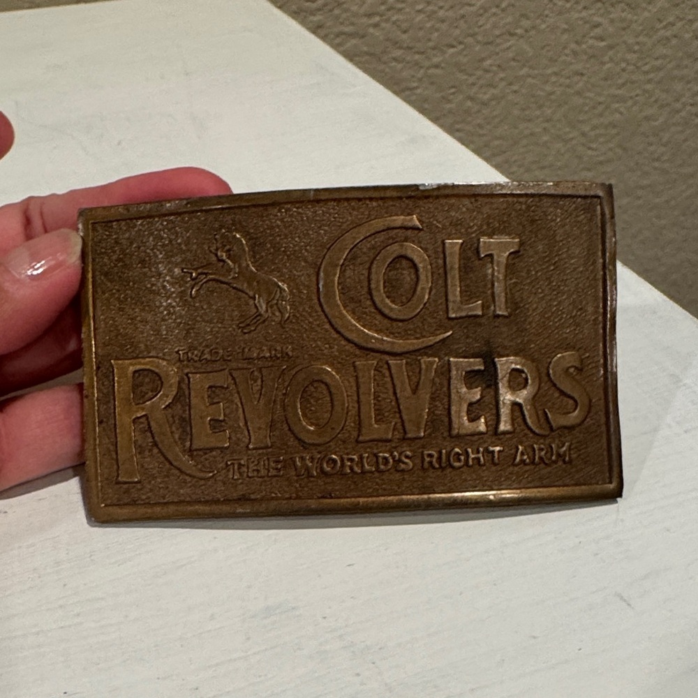 Colt Revolvers Bronze Belt Buckle